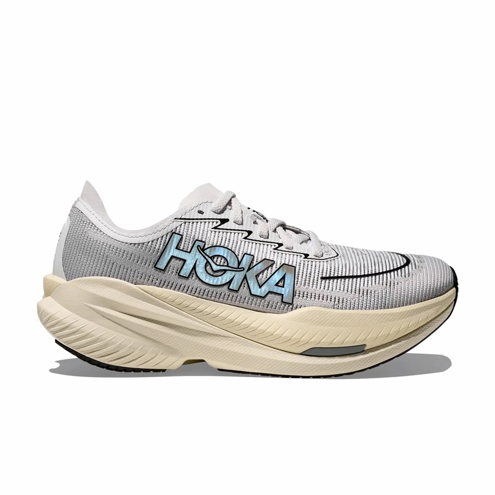 HOKA Mach X 2 Running Shoe - White/Cosmic Grey (Men 9US)